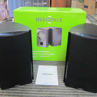 PR NEW Insignia NS-B2111 6.5 Coaxial Stereo/Home Theater Speakers, Box, Manual, Superb Design/Sound 2006 Black image 1