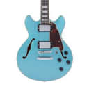 D'Angelico Premier Mini DC Semi-Hollowbody with Gig Bag Ocean Turquoise