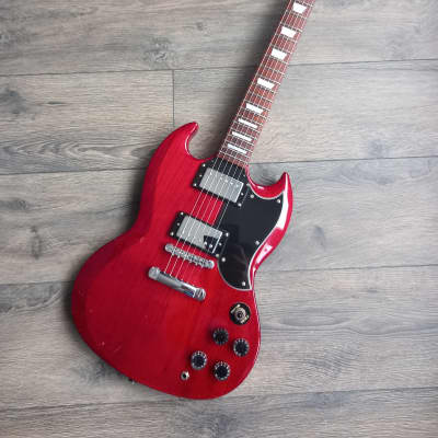 Westfield E2000 SG Electric Guitar in Cherry Red image 2