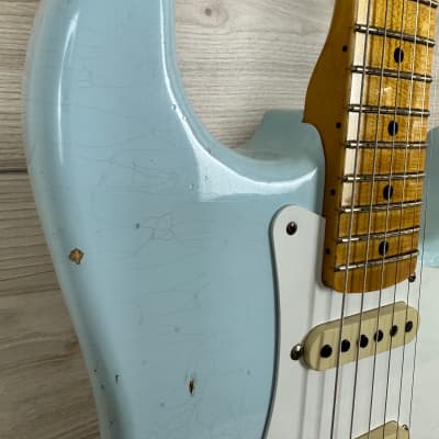 Fender Custom Shop Limited Edition 1956 Relic Stratocaster Faded Sonic Blue image 5