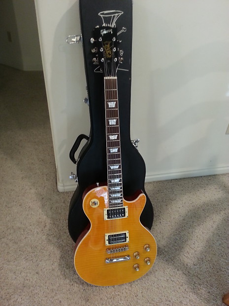 pause Ansættelse mulighed FAKE Gibson Slash Signature Les Paul Flamed Maple | Reverb