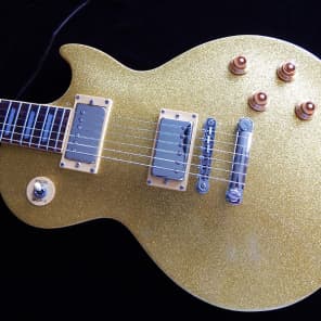 Epiphone Les Paul Standard 1996 Gold Sparkle Gibson Gig Bag image 5