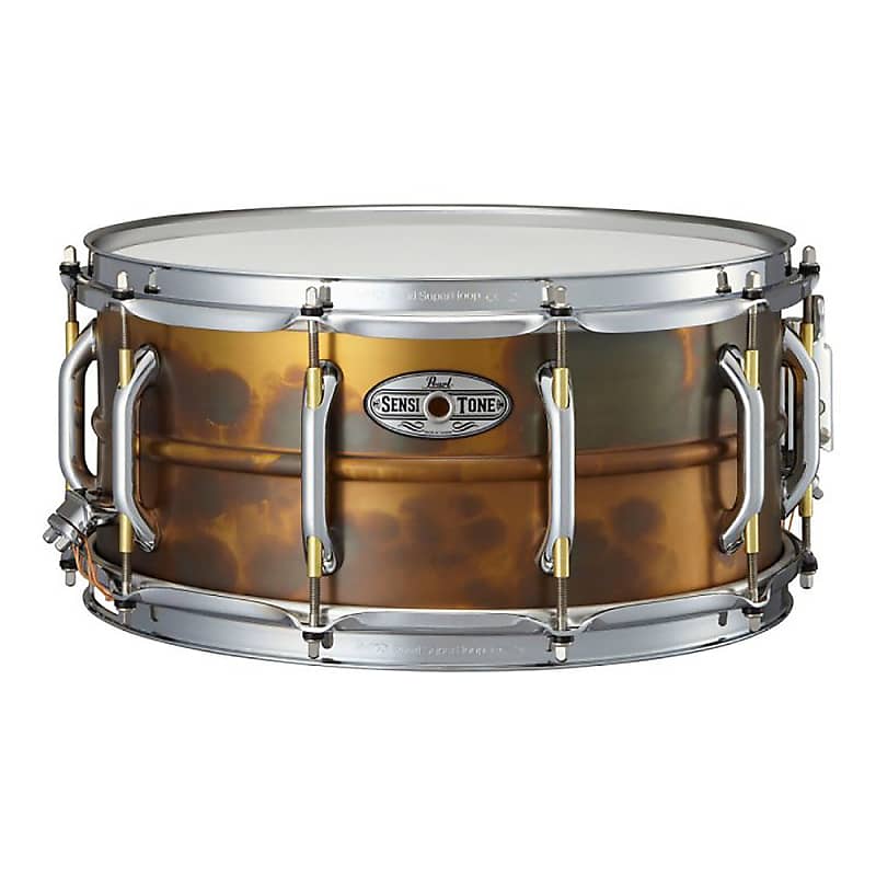 Pearl STA1465FB 14x6.5" Sensitone Premium Brass Snare Drum image 1