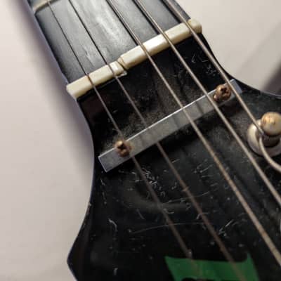 Rockster Super Strat Solid Body Electric Guitar Dragon 80's Tattoo Project Non-functioning image 14