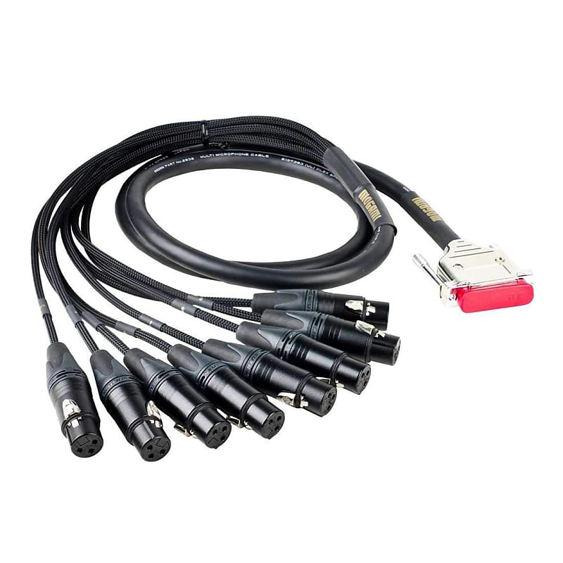 Mogami Gold 8-Channel DB25 to XLRF Multi-Channel Studio Cable Snake - 5' image 1