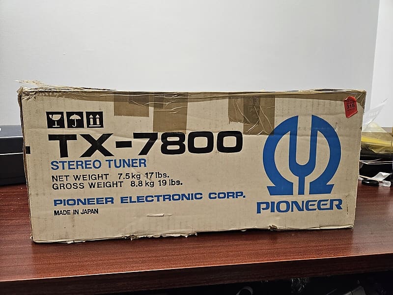 *Excellent Shape* Vintage 1980's Pioneer TX-7800 AM/FM Stereo Tuner *Multi Volt* image 1