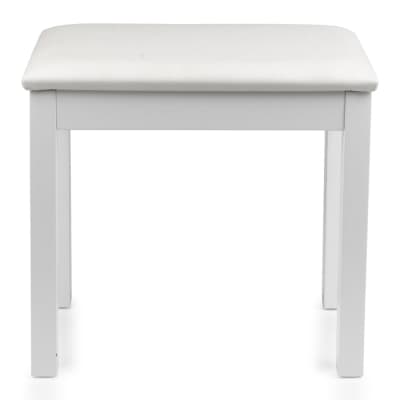 Gator GFW-KEYBENCH-WDWH Traditional Wooden Piano Bench in White image 2