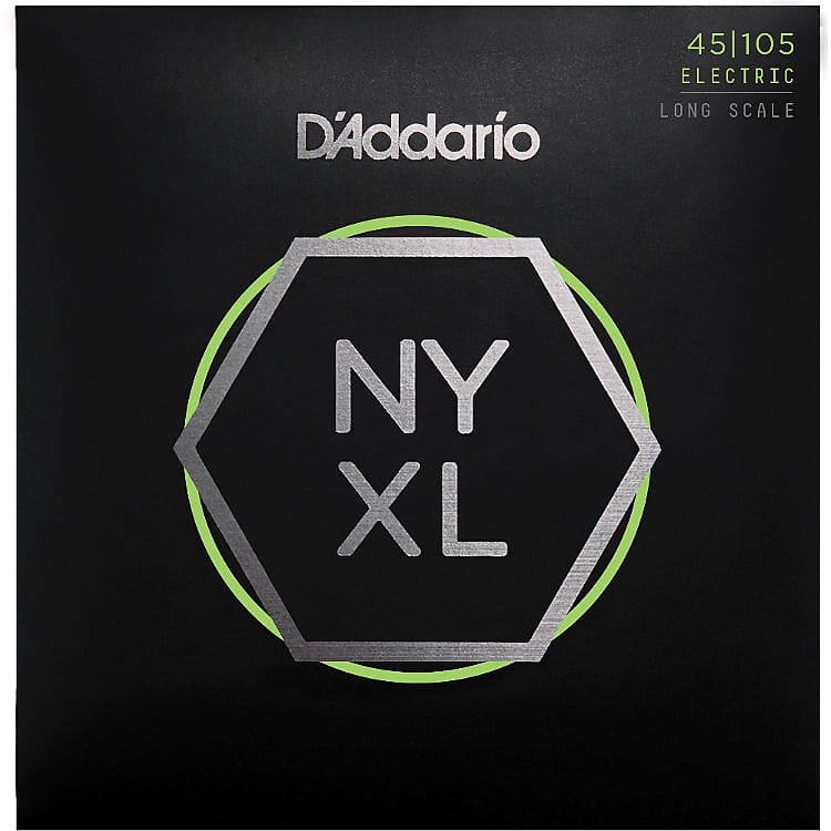 1 Set D'Addario NYXL Nickel Wound Light Top / Med Bottom Bass Strings 45-105 NYXL45105 image 1