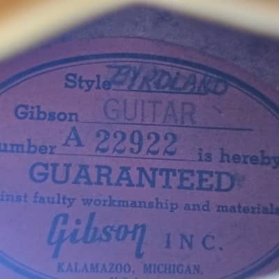 Gibson Byrdland 1956 Sunburst image 13