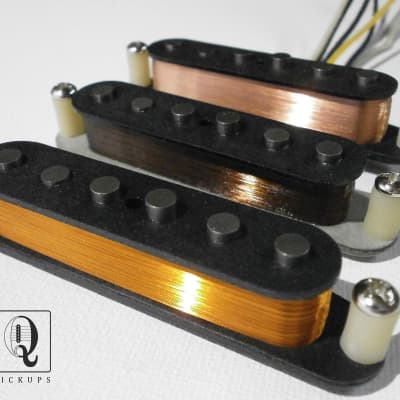 Immagine Stratocaster Guitar Pickups SET Hand Wound David Gilmour Black Strat Clones A5 Q pickups Pink Floyd - 1