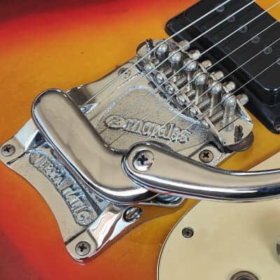 1960's Morales Japan (Mosrite) Ventures Offset Guitar (Vintage Sunburst) image 3