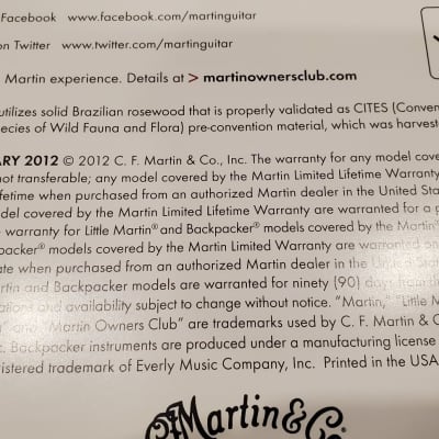 Martin Catalog And Price Guide 2012 image 2