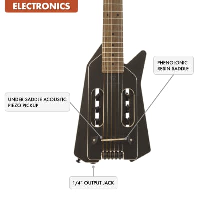 Traveler Guitar EDGE Acoustic-Electric Travel Guitar (Black) image 14