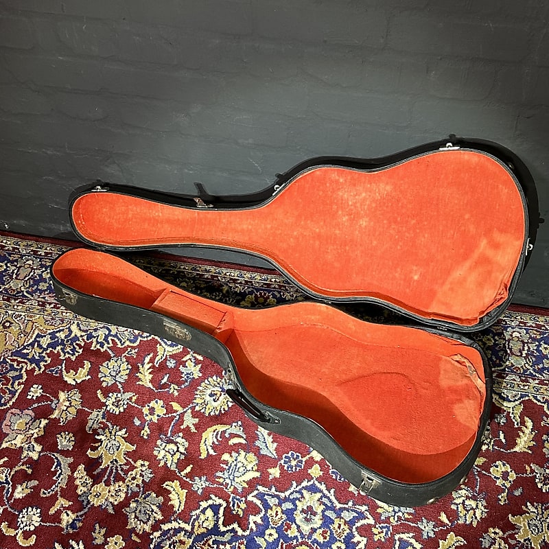 Vintage Guitar Case 1970's Red Lining Reverb