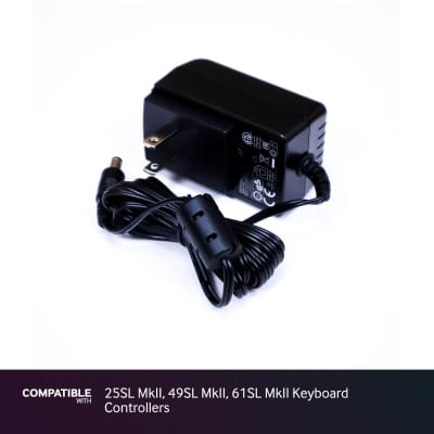 Novation Power Supply for 25SL MkII, 49SL MkII, 61SL MkII Keyboard Controllers