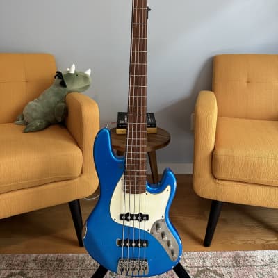 Sandberg Sandberg California II TT 5-String Electric Bass #39802 2022 - Reliced Blue image 1