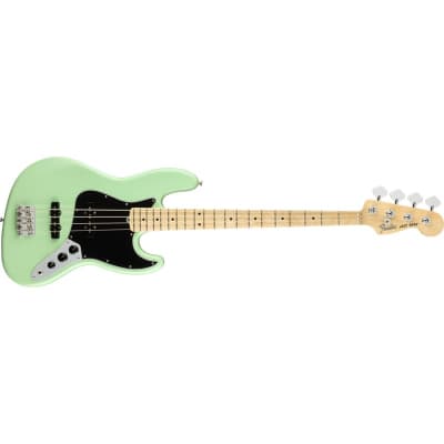 Fender American Performer Jazz Bass, Maple, Satin Surf Green image 2