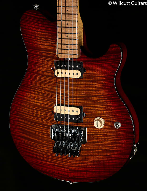 Ernie Ball Music Man Axis Roasted Amber Flame (240) image 1