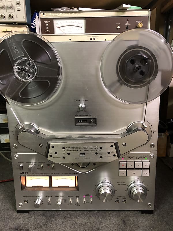 Akai GX-635D 10 Reel To Reel Auto Reverse, Top Line, Mostly Works,  Restoration, Beauty Silver