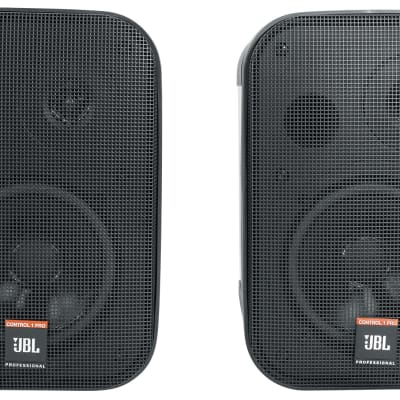 Pair JBL C1PRO Control 1 PRO Black 5.25" Wall Mount Home/Commercial Speakers image 3