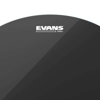 Evans Black Chrome Tom Drum Head, 8 Inch image 2