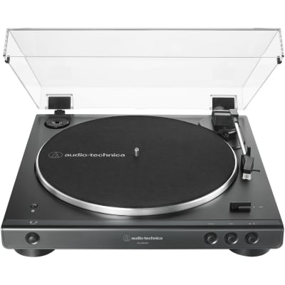 Audio-Technica AT-LP60XBT Belt-Drive Bluetooth Turntable, Black, USED, Warehouse Resealed image 1