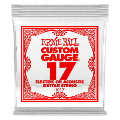 .017 Custom Gauge Plain Steel Single String Electric Or Acoustic Guitar Strings Specially Tempered image 1