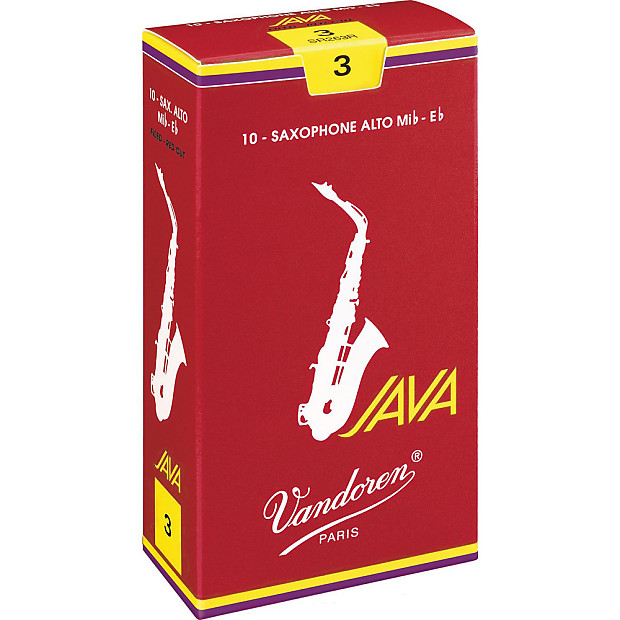 Vandoren SR2625R Java Red Alto Saxophone Reeds - Strength 2.5 (Box of 10) image 1