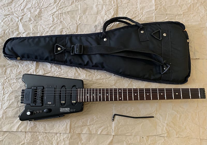 Hohner G3T 1989 Black Steinberger Licensed Hss EMG Select Headless e.  guitar miK Org. Gigbag EC