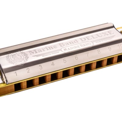 Hohner Marine Band Deluxe Harmonica M2005 Key of A image 1
