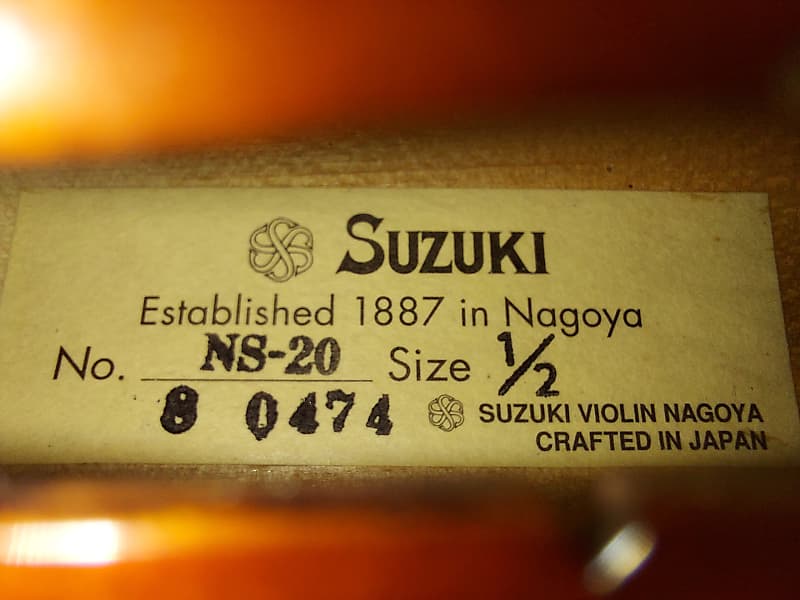 Suzuki NS-20 Size 1/2 violin, Japan, Vintage, with case/bow | Reverb