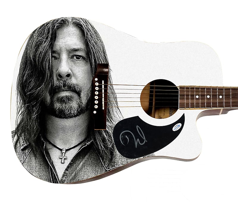 Dave Grohl Autographed Signed Acoustic Graphics Guitar ACOA | Reverb