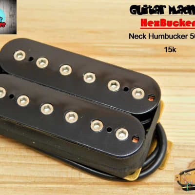 Guitar Madness HexBucker High Output Humbucker Neck (50mm) Black, Chrome poles Black image 6