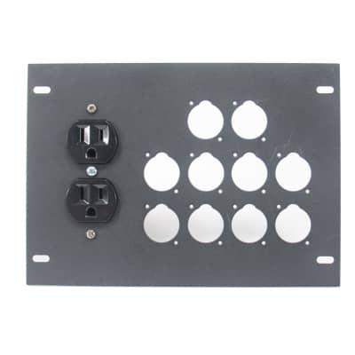 Elite Core FBL-PLATE-10+AC Plate for FBL Floor Box With AC Duplex - no connectors image 1