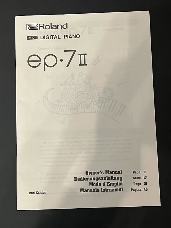 Roland ep7 II Digital Piano Owner