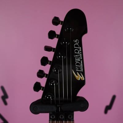 Edwards E-DA-98 Daita Siam Shade Signature Guitar 00's Transparent Black Burst MIJ ESP Japan image 13