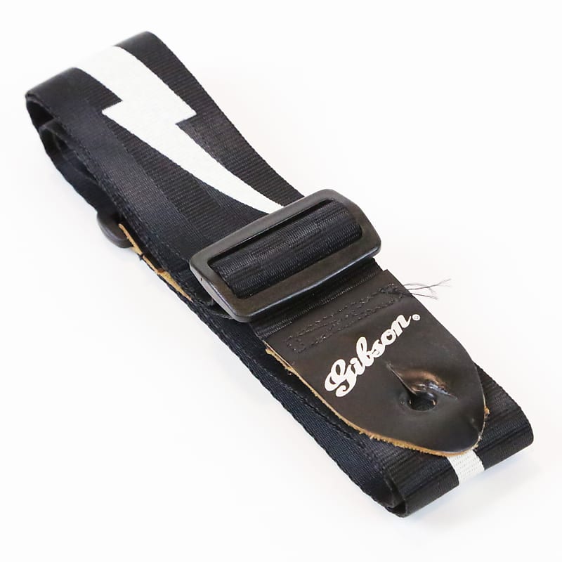 2000s Gibson Script Logo Lightning Bolt Seat Belt | Reverb Canada