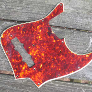 Fender jazz bass pickguard red tortoise shell cheap