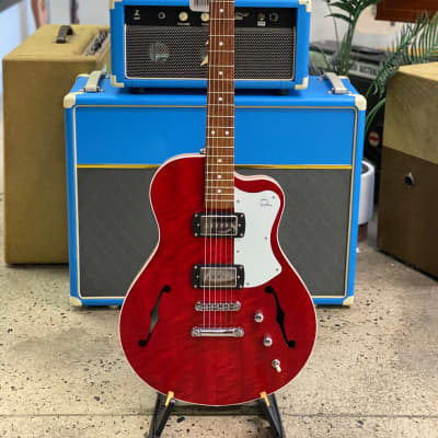 Pratley SH90-R Electric Semi-Hollow Guitar | Cherry Red for sale