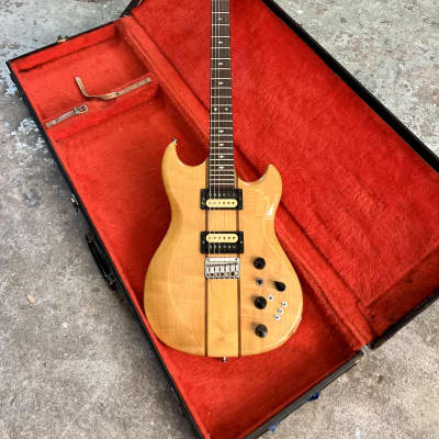 Aria Pro II Tri-sound TS-500 electric guitar c 1980 - Natural original vintage MIJ Japan OX image 4