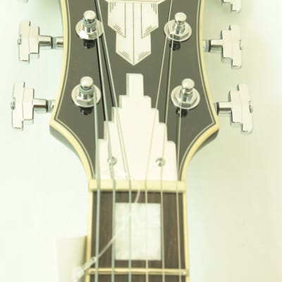 D'Angelico DAPDCSBKCTCB Premier DC Semi-Hollow Electric Guitar w/ Gig Bag, Black image 9