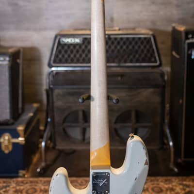 Fender Custom Shop 1961 Jazz Bass Heavy Relic - Aged Olympic White w/Hardshell Case image 17