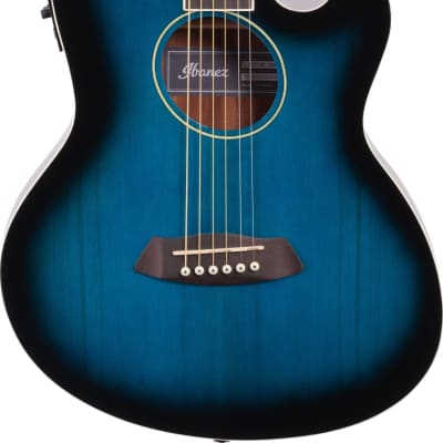 Ibanez TCY10E Talman Acoustic-Electric Guitar, Transparent Blue Sunburst image 1
