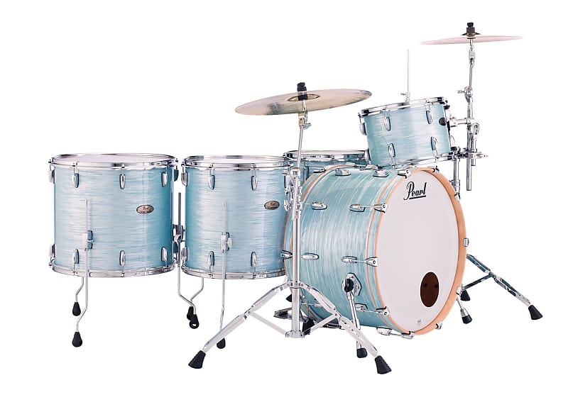 STS944XP/C414 Pearl Session Studio Select 4pc Drum shell pack ICE BLUE OYSTER image 1