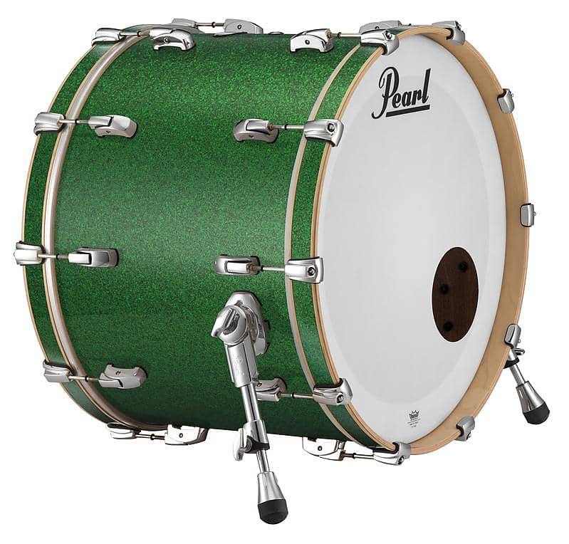 Pearl Music City Custom 18"x16" Reference Series Bass Drum w/o BB3 Mount GREEN GLASS RF1816BX/C446 image 1