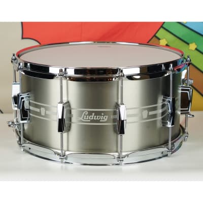 Ludwig LSTSLS0714 Heirloom Stainless Steel 7x14” Snare with 