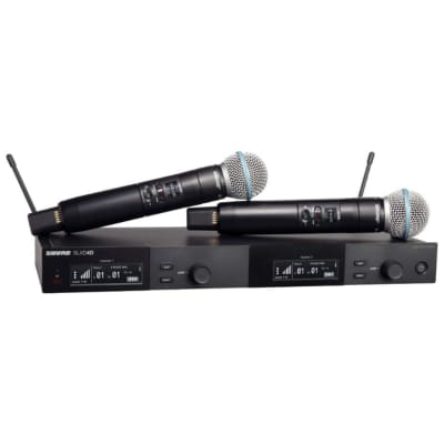 Shure SLX4 Wireless Microphone System SM58 - Beta 87 with 