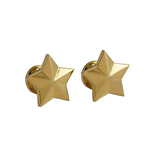 Genuine Grover Artist Strap Buttons (2) Star, Gold, 630G image 1