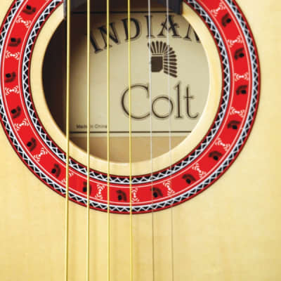 Indiana COLT Standard Size 36-Inch Spruce Top 6-String Acoustic Guitar w/Gig Bag image 4