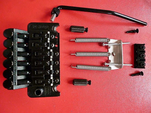 Brand New Black Schaller Floyd Rose Tremolo Bridge set OEM